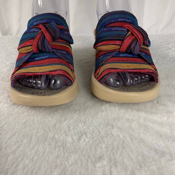 BZees Women's Premium Washable Slide Wedge Sandals Size 6.5 - Picture 3 of 9